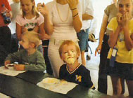 Atlanta Elk Festival Pie Eating Contestant